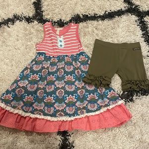 Matilda Jane Dress and Matching Shorties